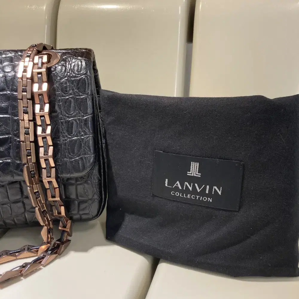 LANVIN COLLECTION 랑방 컬렉션 크로커 체인백