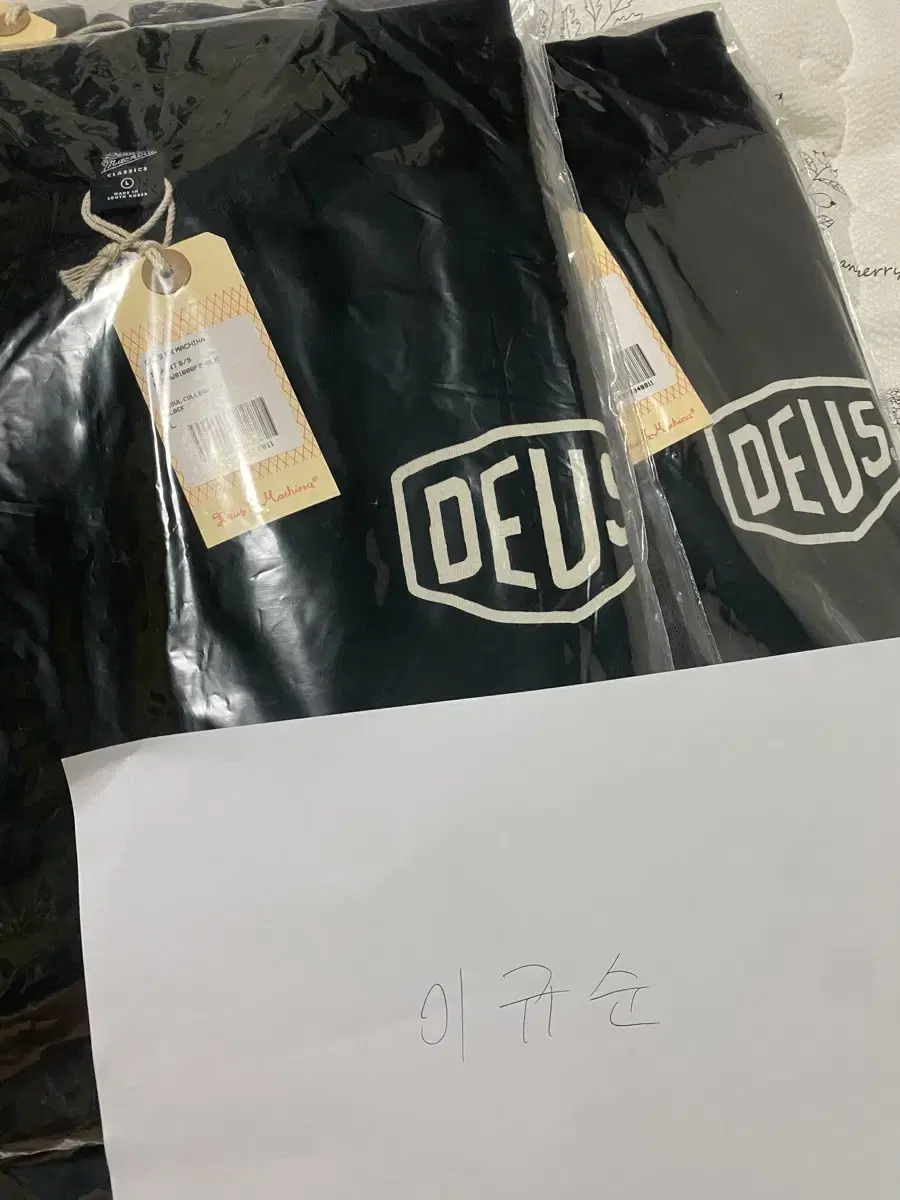 Deus Seoul College Black Short Sleeve L