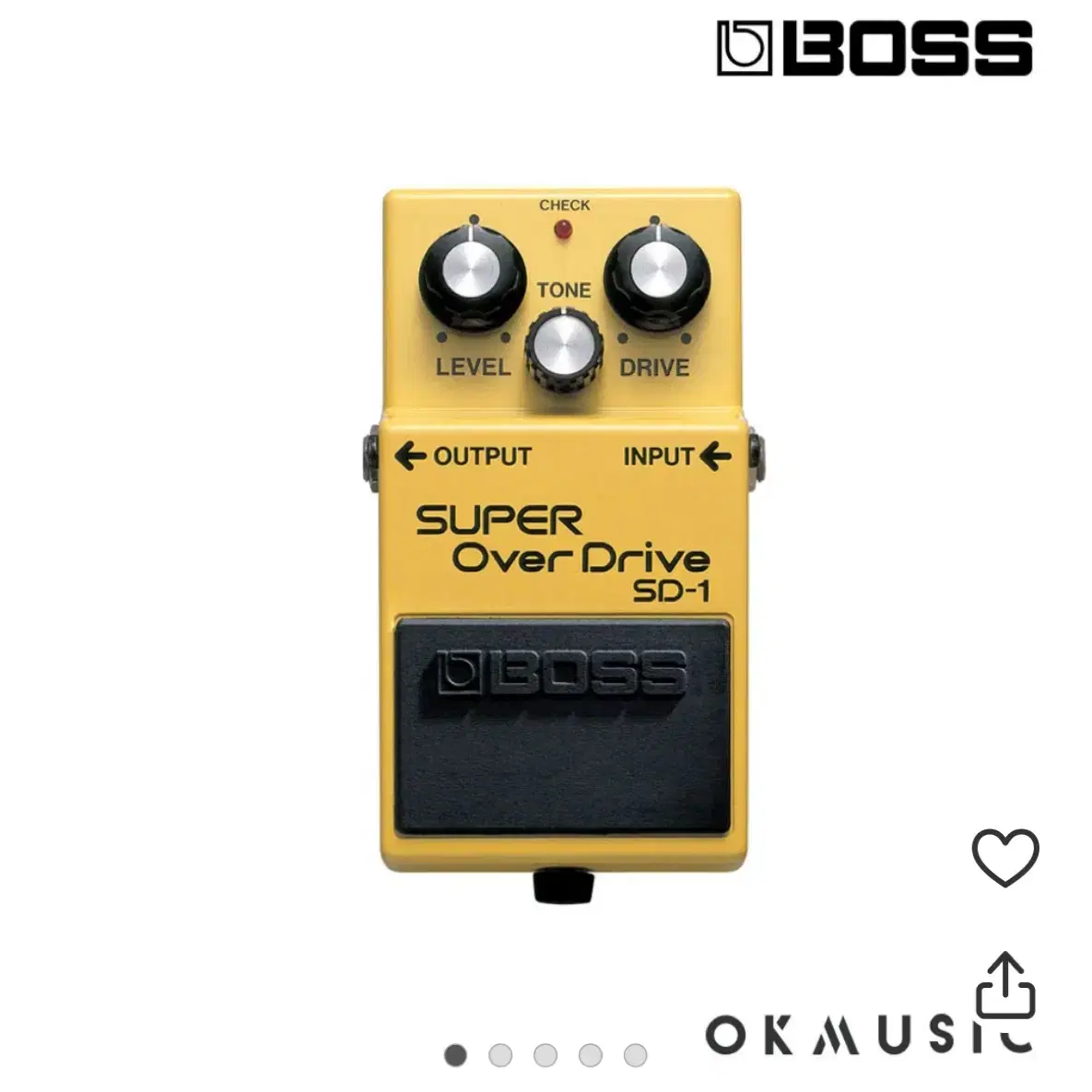 보스 오버드라이브 boss sd1 이펙터