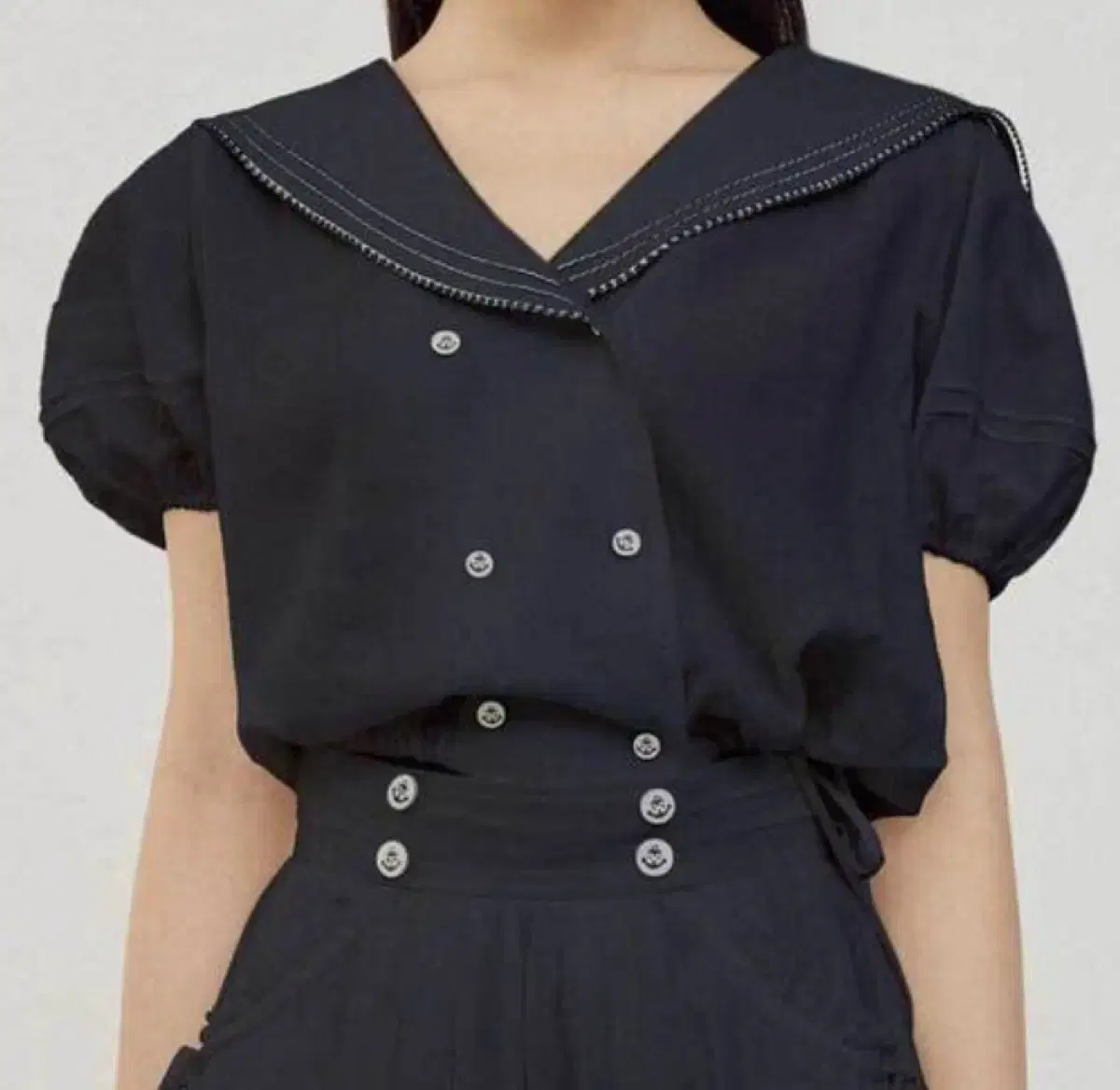 Fleta Sailor Blouse Navy