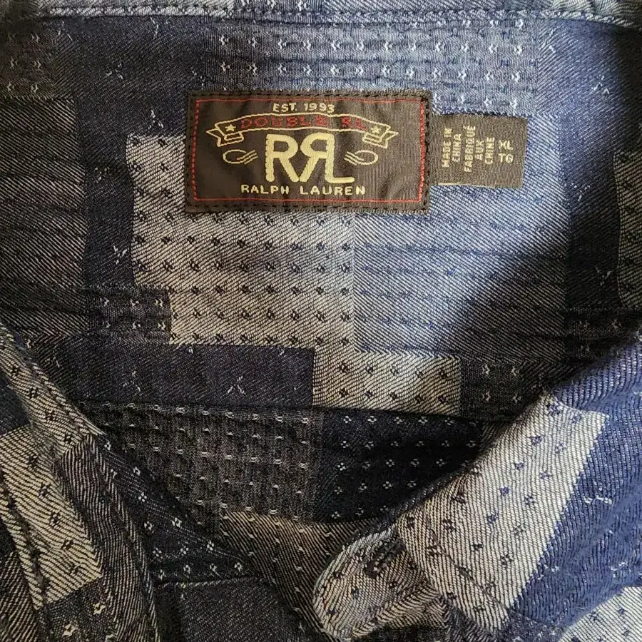 RRL 패치워크셔츠 XL 팝니다