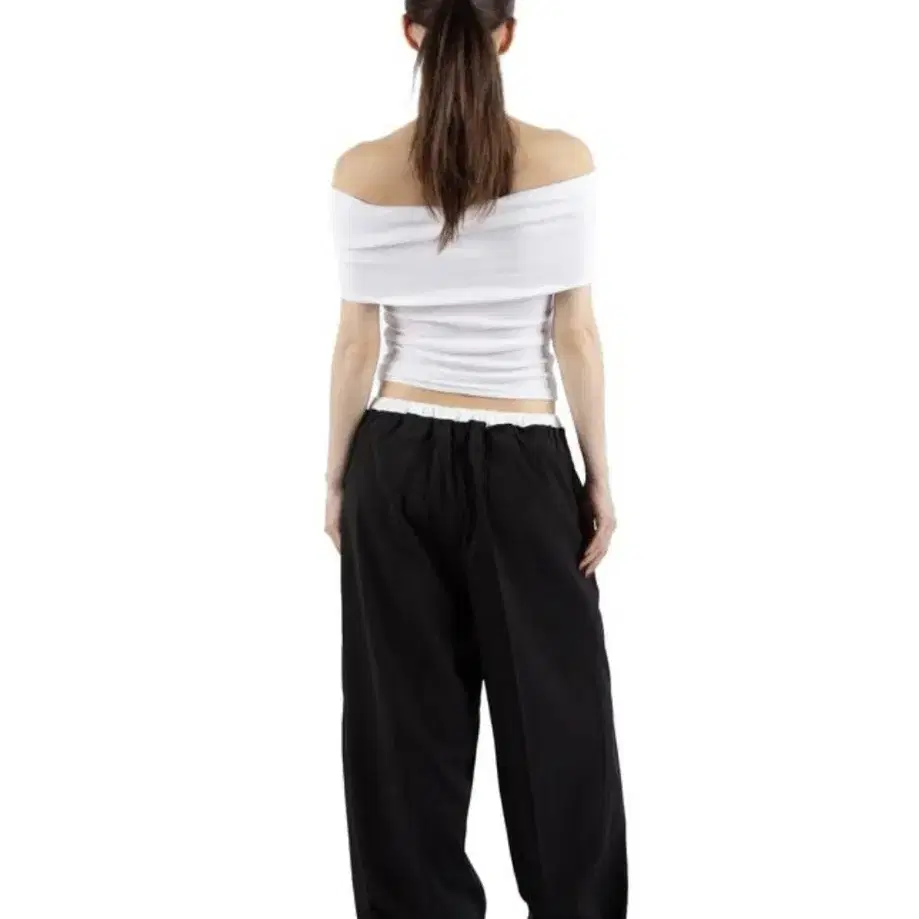 릿킴 double maxi slacks black