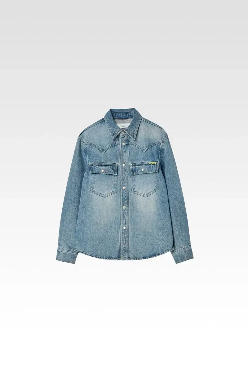 [M] Afterpray 24FW Western Denim Washed Shirt Jacket