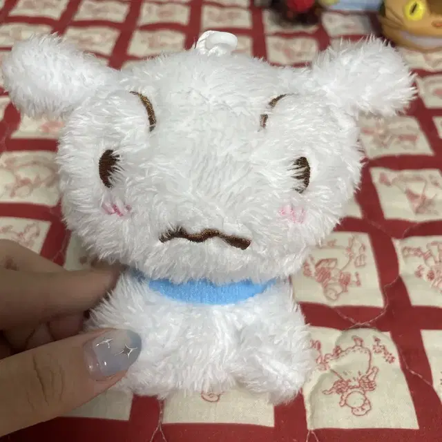 흰둥이 인형 키링