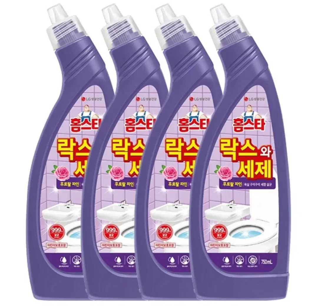 홈스타 락스와세제 750ml 4개 무료배송