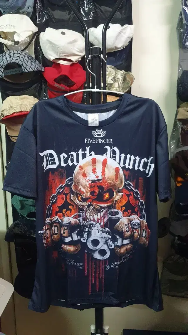 새상품)Five Finger Death Punch 폴리혼방 반팔티셔츠M