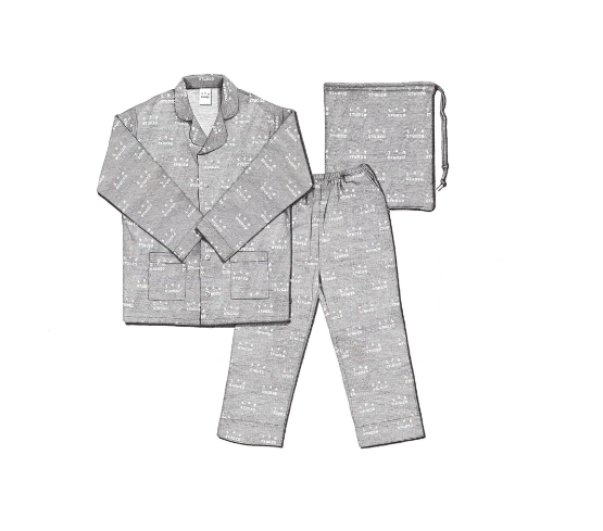 (L)IAB Studio  Home Pajama Set 24(GRAY)