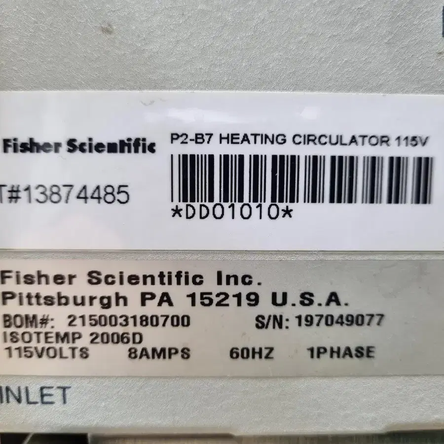 Fisher Scientific ISOTEMP 2006D 가열순환수조,