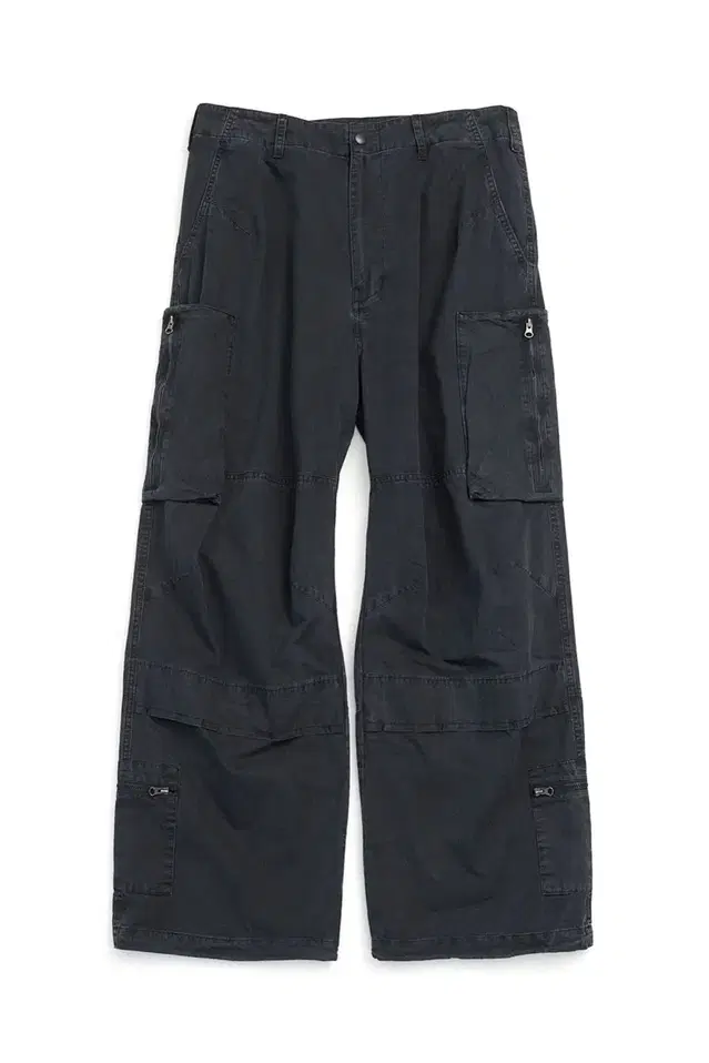 4)해칭룸 Zip Cargo Pants Faded Black