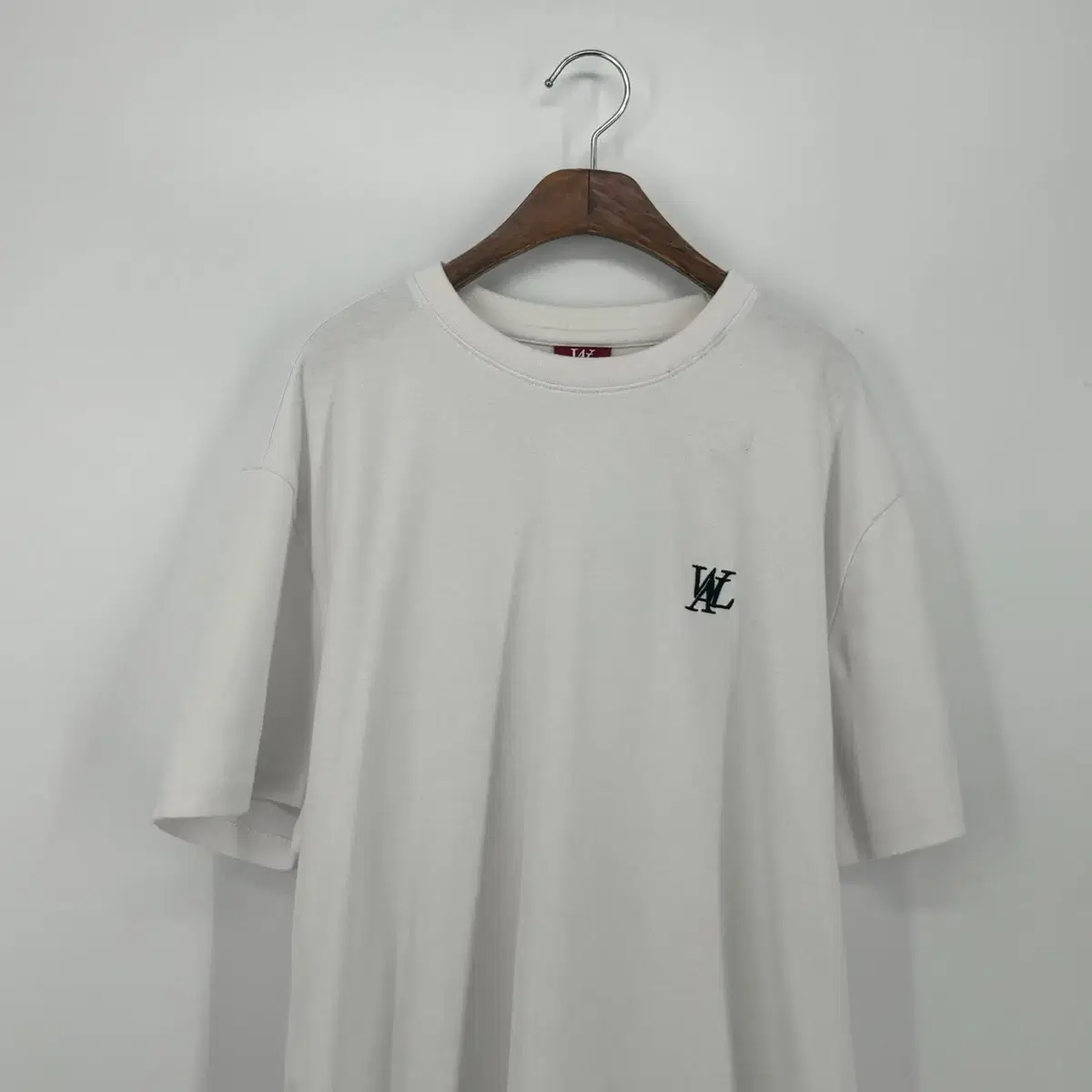 우알롱 로고 반팔 티셔츠 (L size / WHITE)