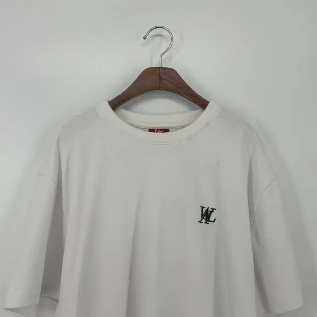 우알롱 로고 반팔 티셔츠 (L size / WHITE)