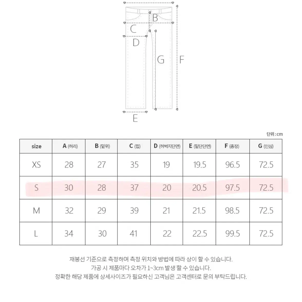 에이블리 모디핏 애플힙 부츠컷 데님팬츠