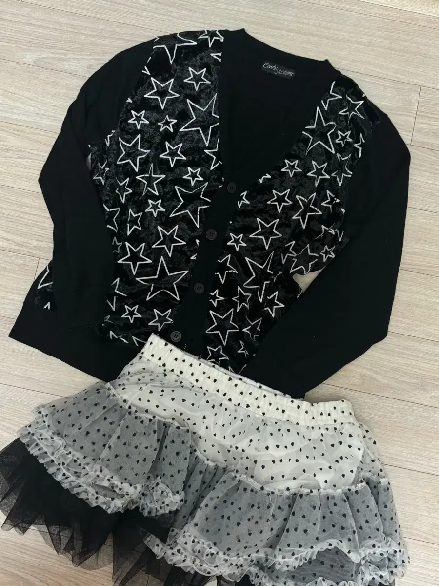 QVintage Set SkirtCardigan