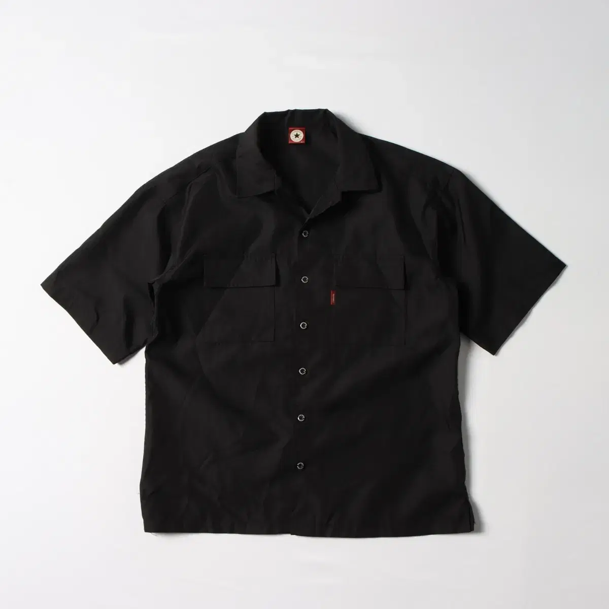 Converse All Star Converse Big Logo Pocket Black Shirt