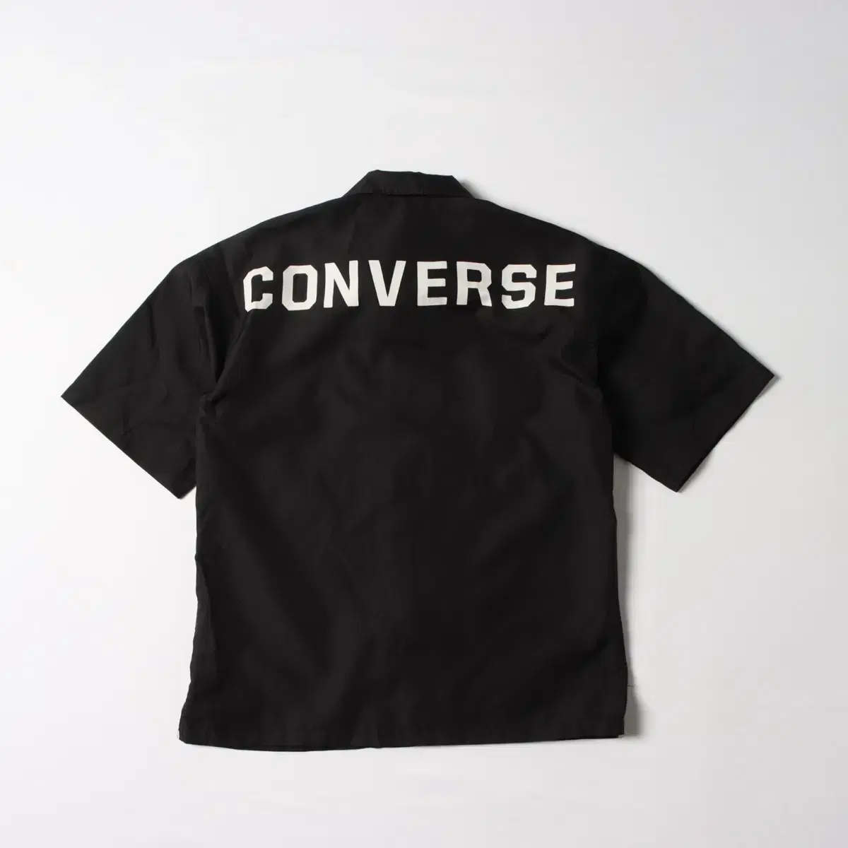 converse all star 컨버스 빅로고 포켓 블랙 셔츠