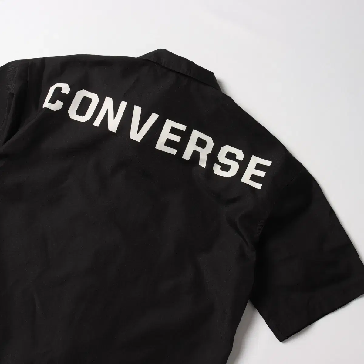 converse all star 컨버스 빅로고 포켓 블랙 셔츠