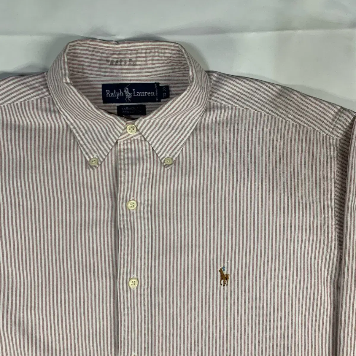 [L] Ralph Lauren Polo Candy Stripe Cotton Shirt