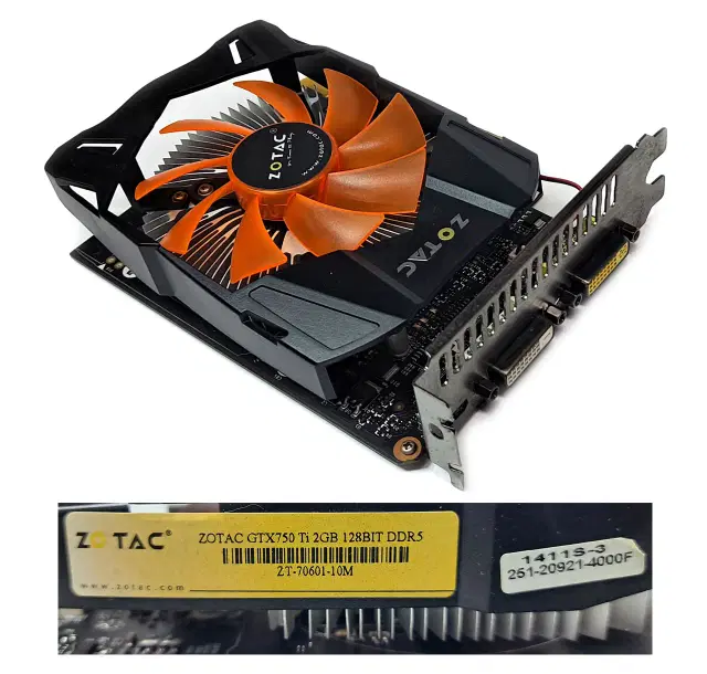 zotac gtx750 ti 2gb 128btt ddr5