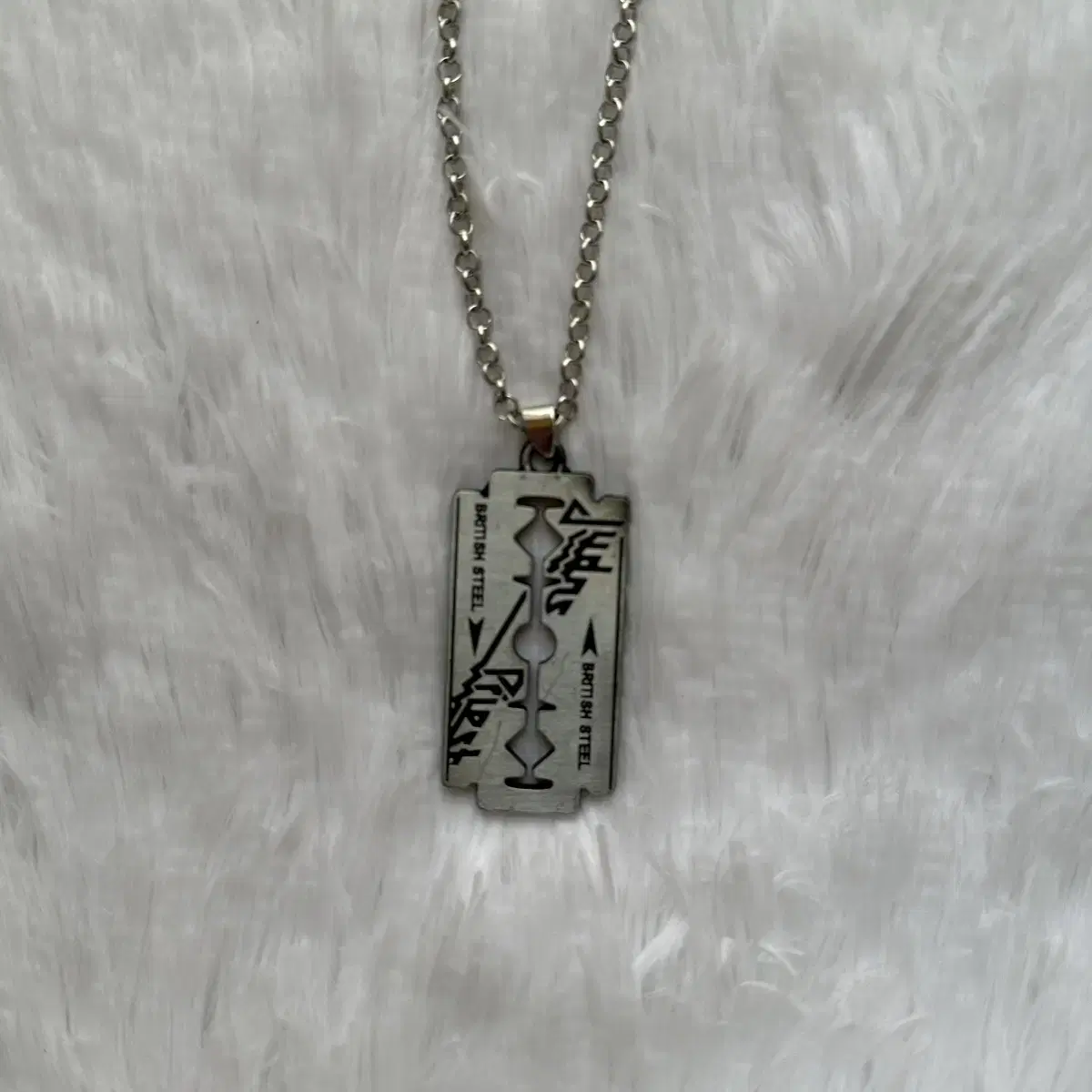 Razor blade necklace