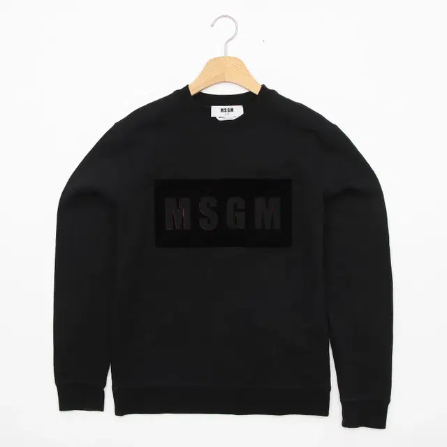 S MSGM 20fw 매장판 로고 기모 맨투맨 PR907