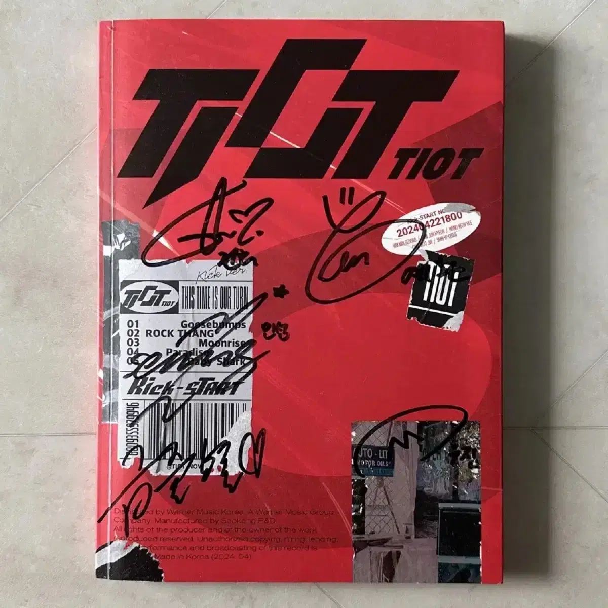 TIOT Kick START Autographed Signed Non-Sale Album by TIOT