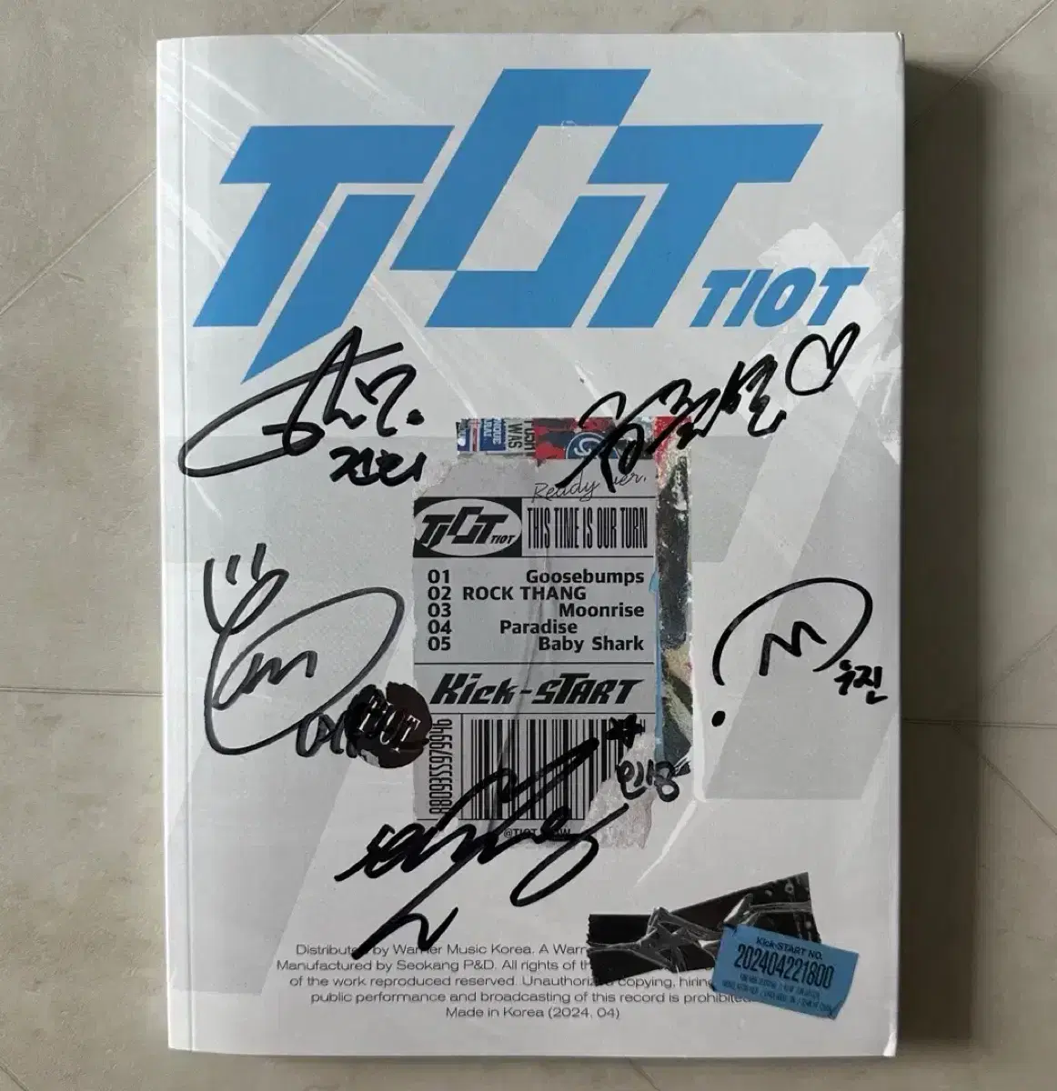 TIOT Kick START Autographed Signed Non-Sale Album by TIOT