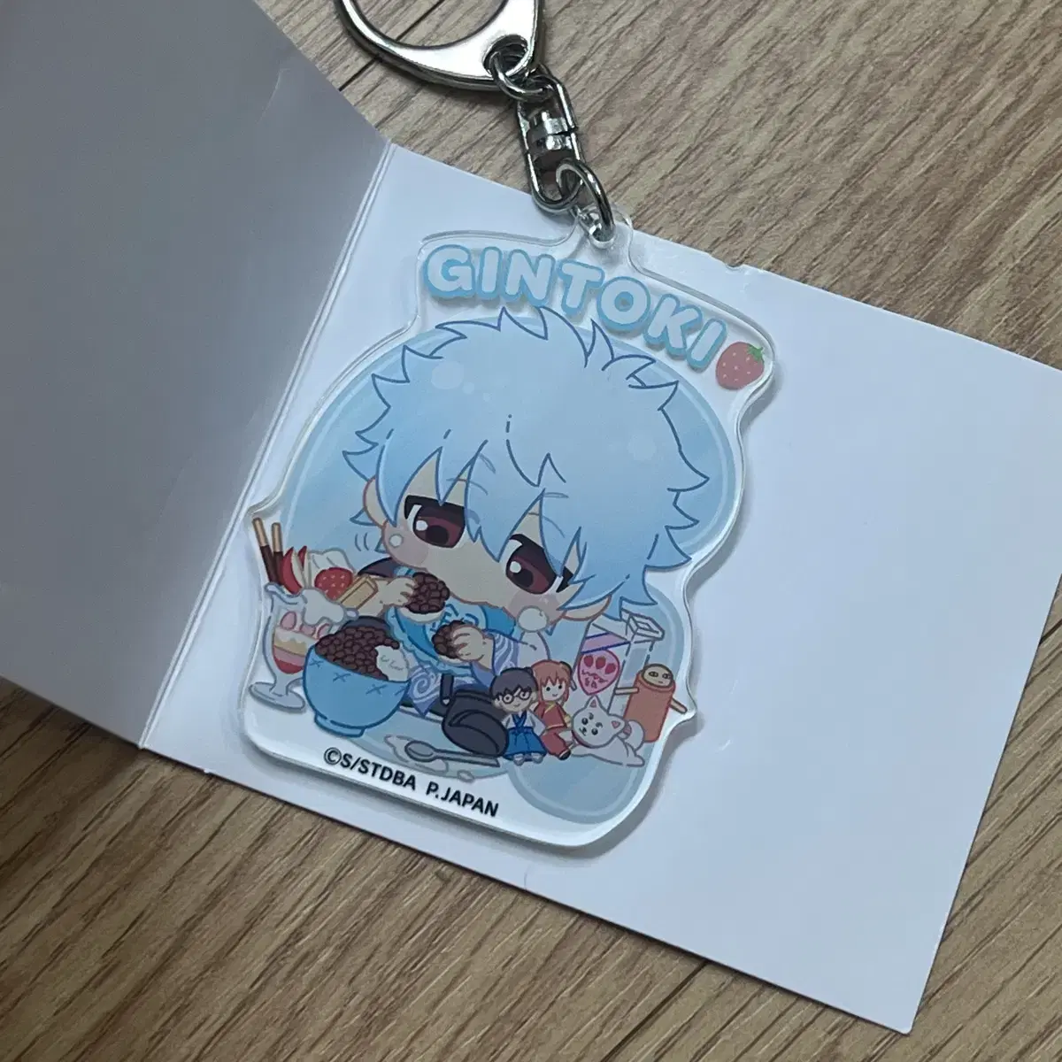 Gintama Gintoki Babukyara keyring Key Holder Acrylic