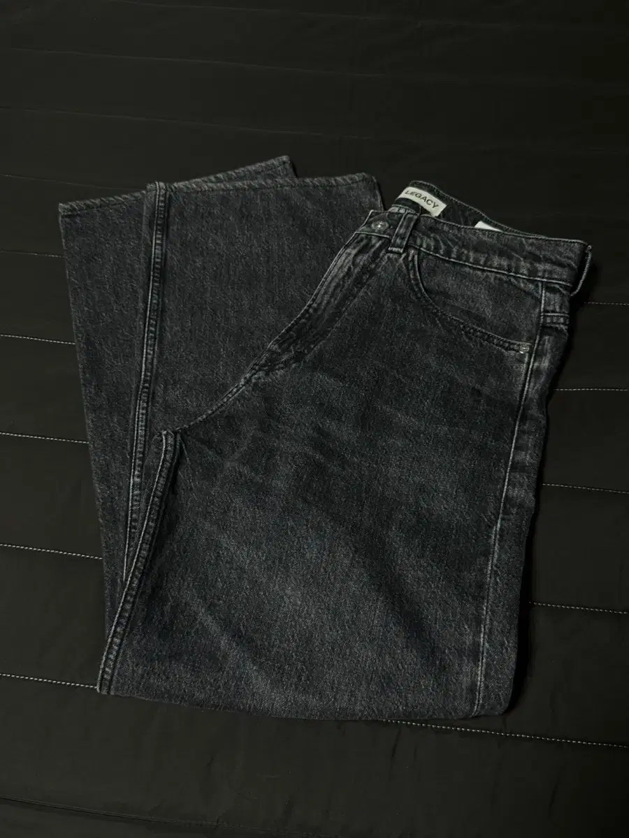 Haregashi Three-Cut Super Grey Wash Denim (44)