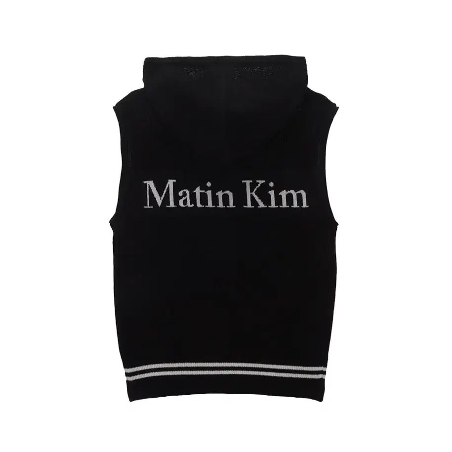 마뗑킴 Hoody point logo knit vest