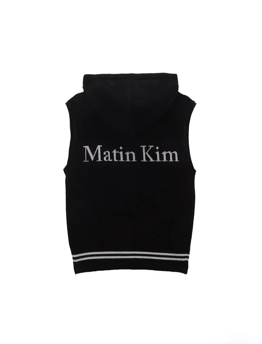 마뗑킴 Hoody point logo knit vest