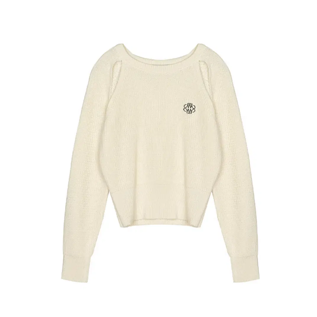 닉앤니콜 RIBBED CUT OUT KNIT IVORY