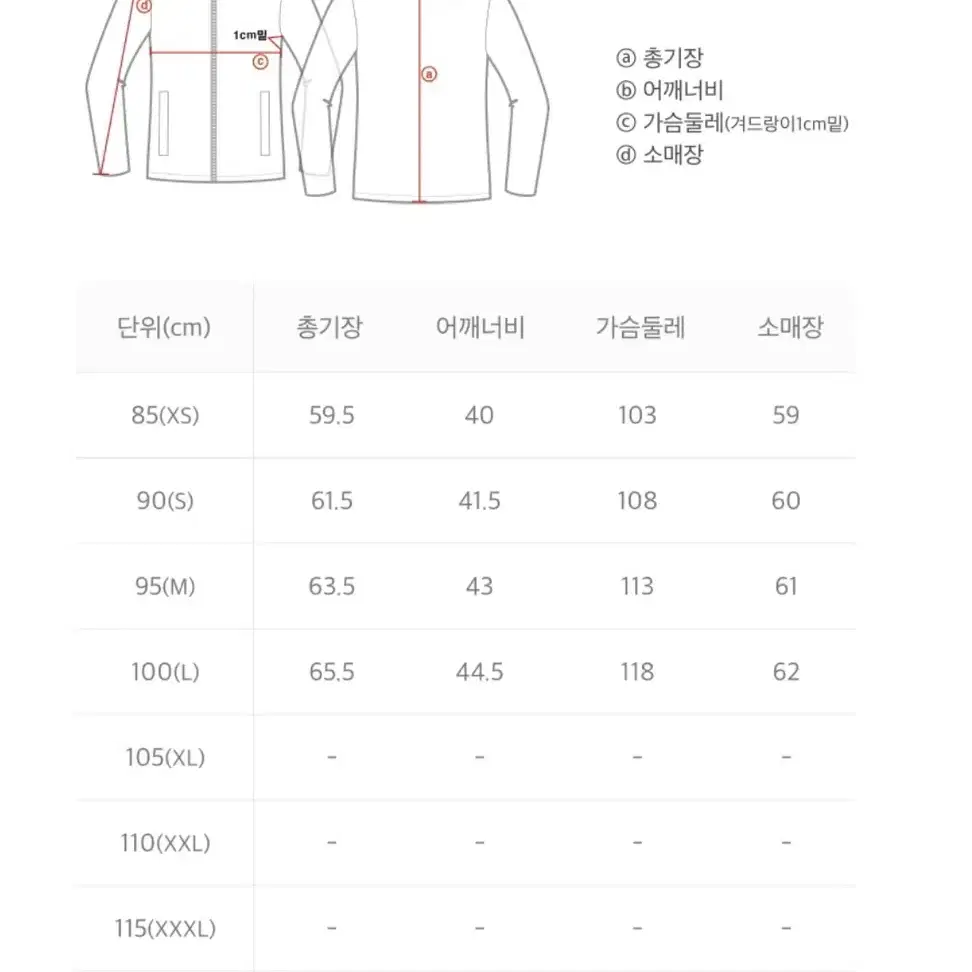 내셔널지오그래픽 경량패딩 90(s)