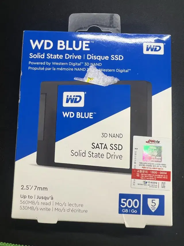 새상품>> 웨스턴디지털 WD SSD 500g