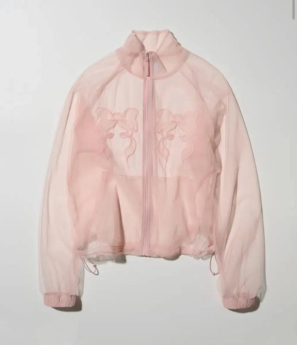 스컬프터 Mesh Sheer Zip-Up Jacket Pink xs