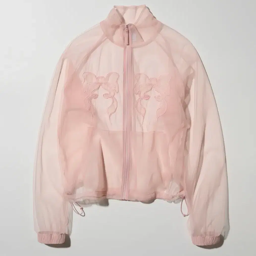 스컬프터 Mesh Sheer Zip-Up Jacket Pink xs