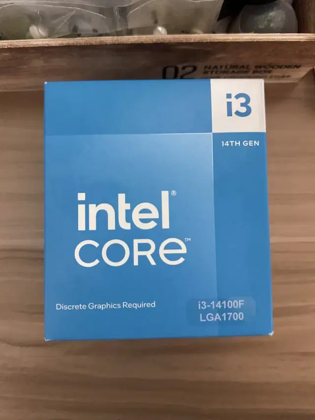 인텔 cpu i3 14100f 단순개봉 cpu 안뜯음 완전 새거