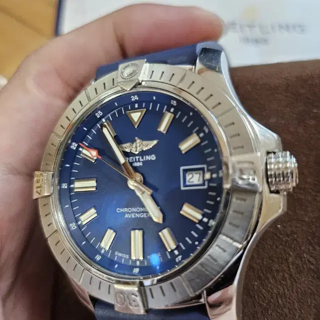 브라이틀링 BREITLING 어벤져 청판 43 AVENGER 43