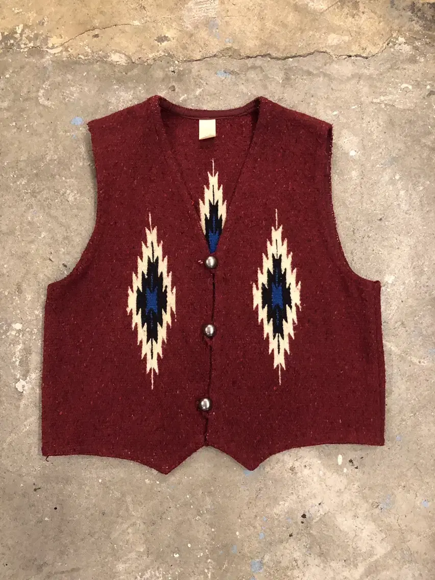 80s Chimayo Vest - Mexico Made