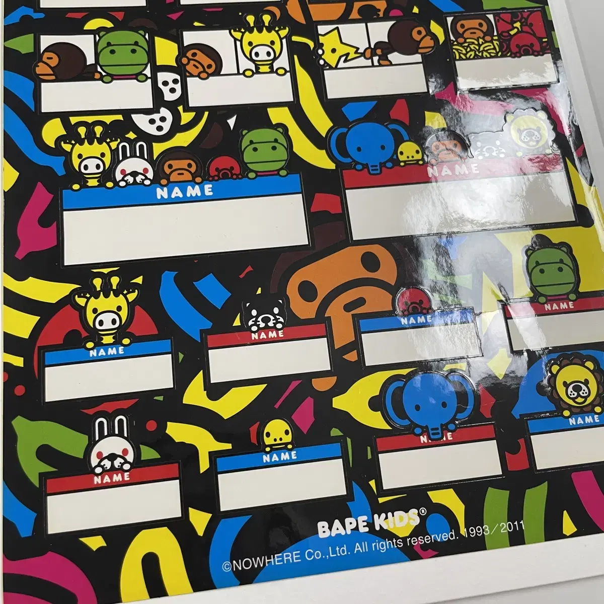 Bape babymilo 베이프 베이비마일로 베이프스티커