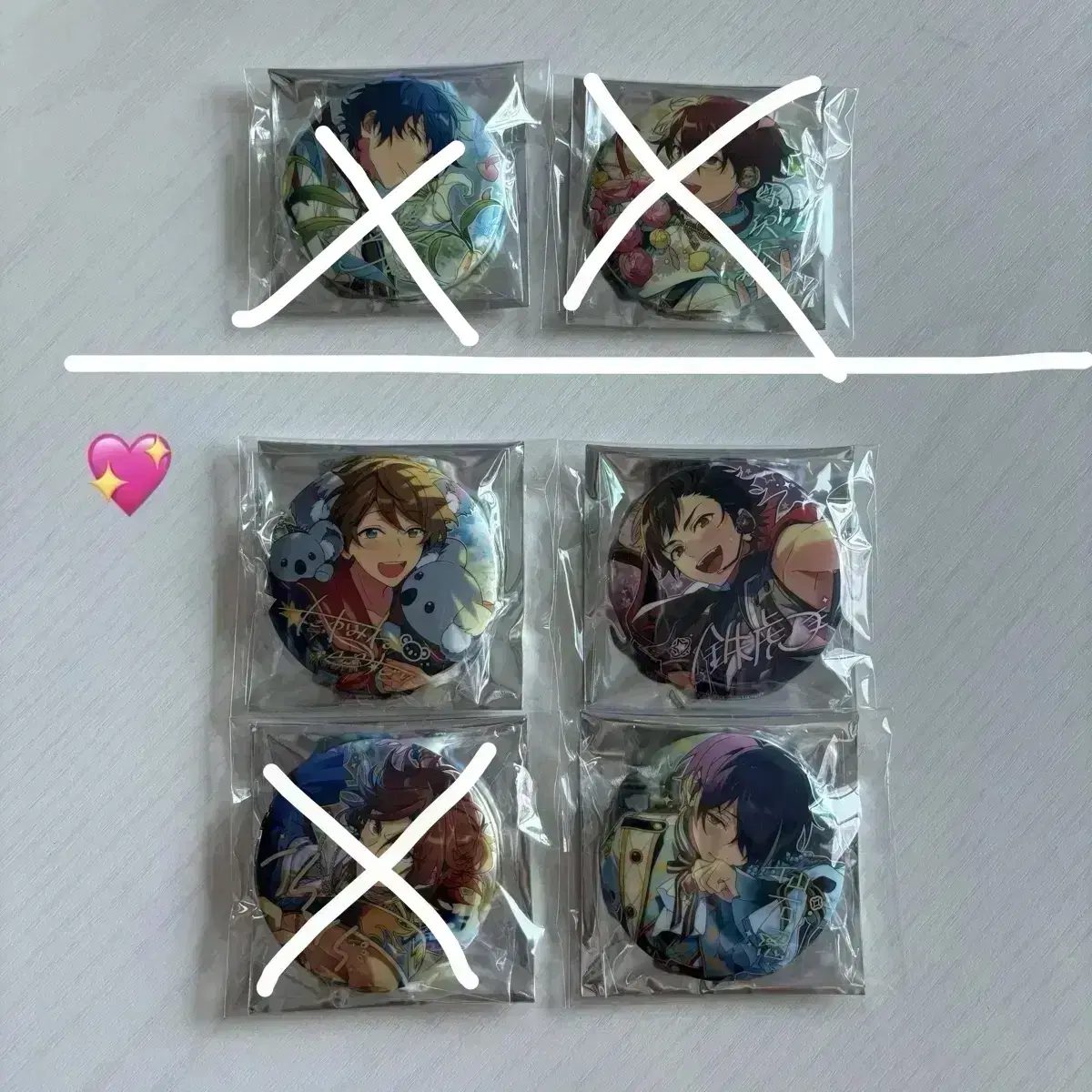 Anstar Midstar Blooming Badge Jun Chiaki Hiyori Kanata Tetora Midori