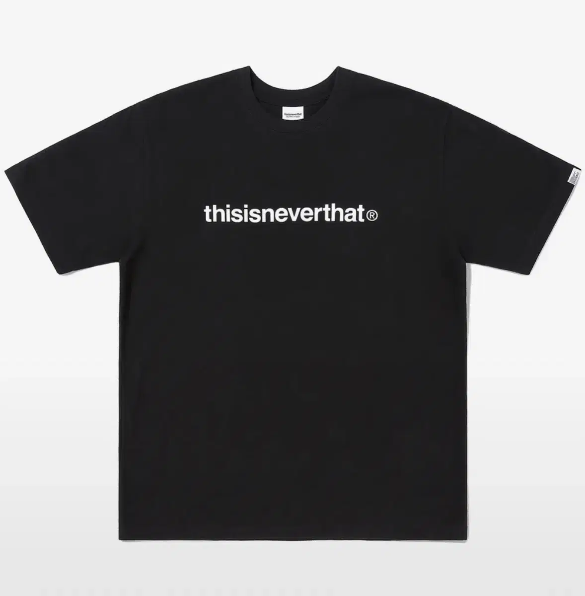 디스이즈네버댓  T-Logo Tee Black 로고티