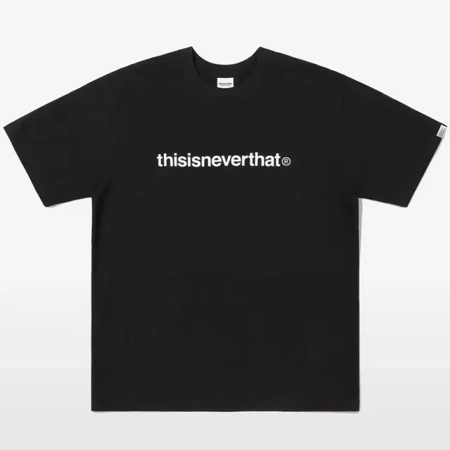 디스이즈네버댓  T-Logo Tee Black 로고티