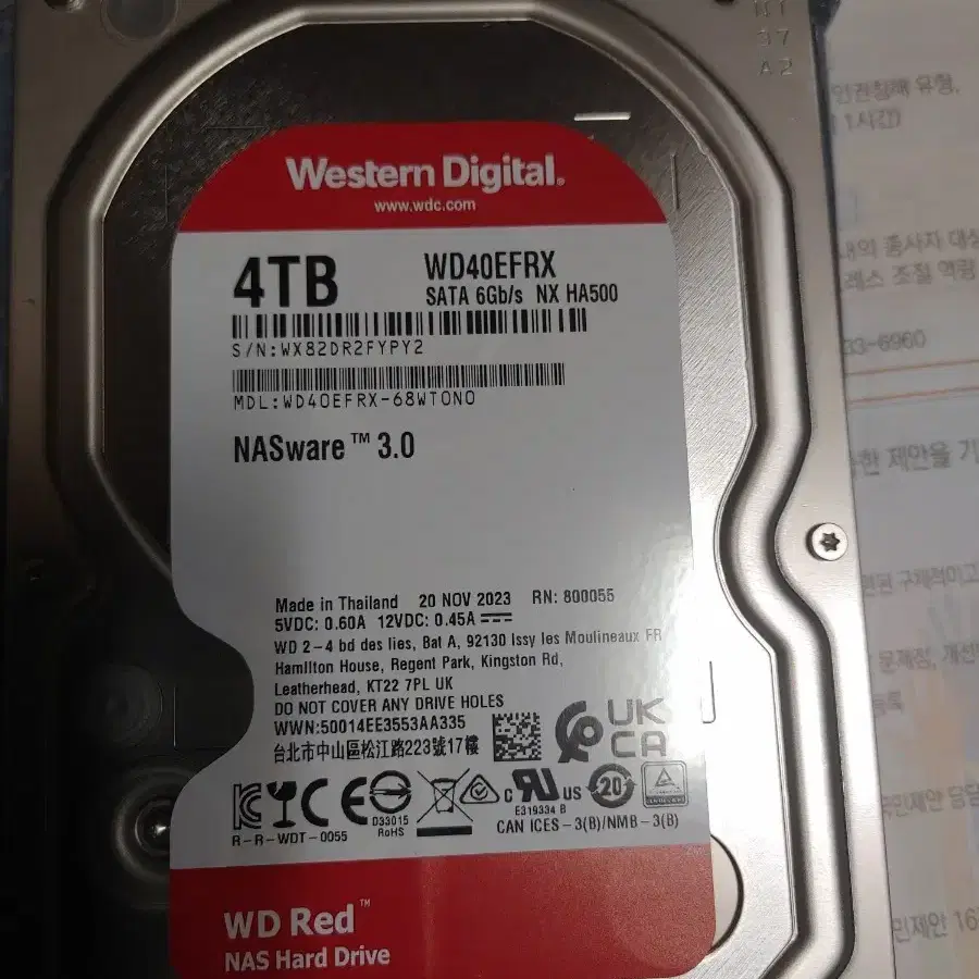 wd red 4tb hdd