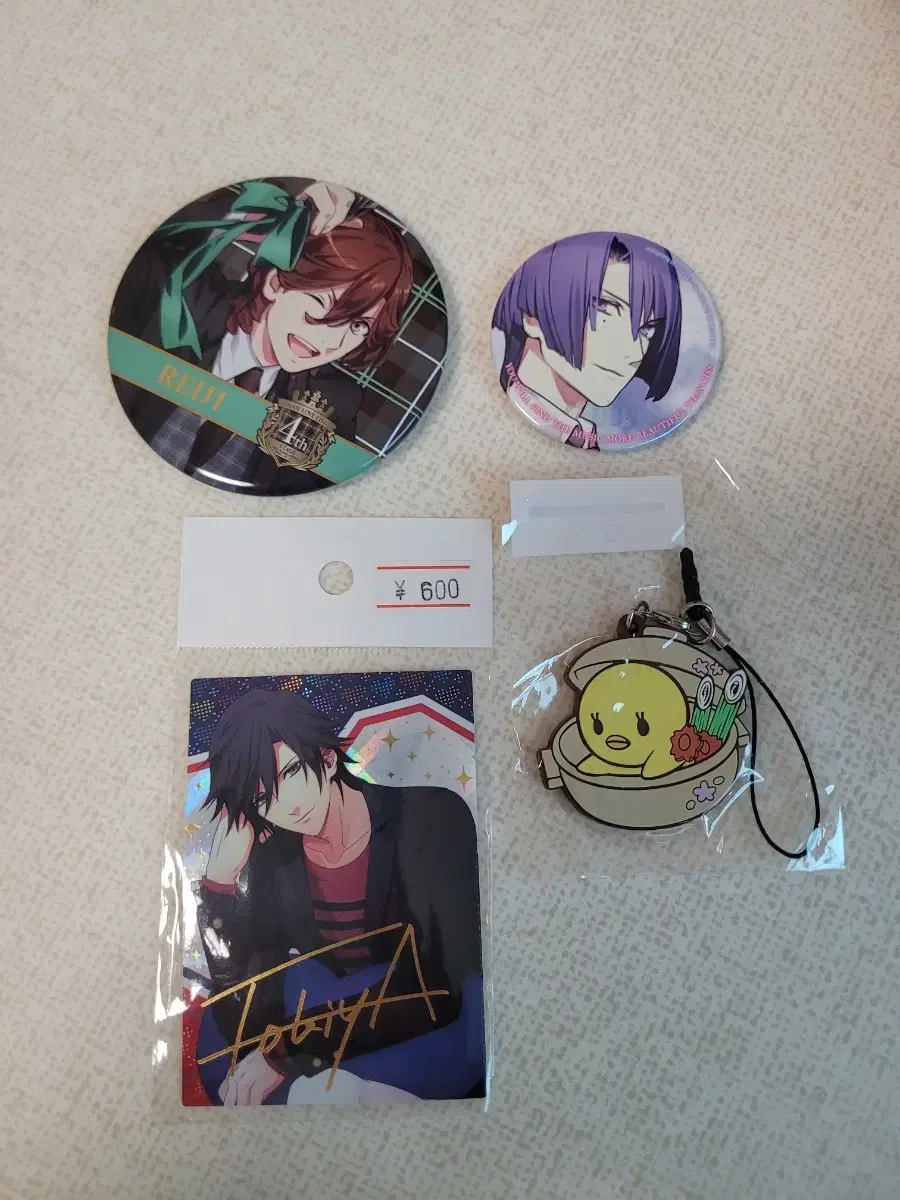 Unsealed Utapri Singing Prince of Songs Bats & Strap & poster Merchandise Set