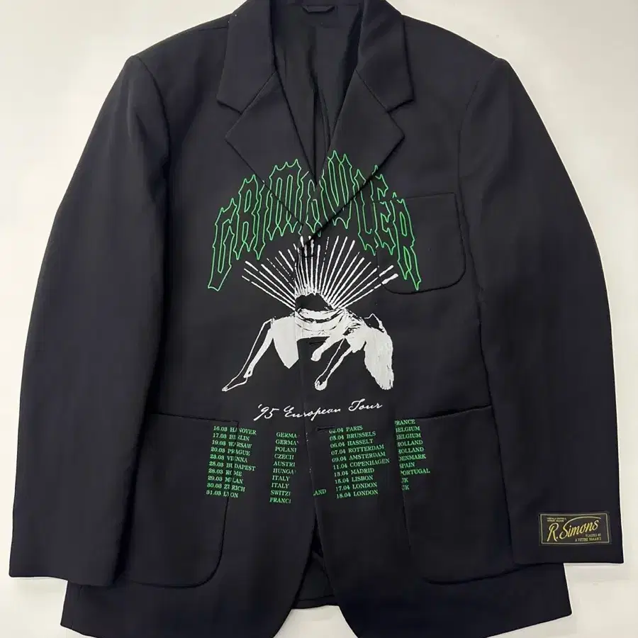 Raf Simons 라프시몬스 22Ss 그림 크롤러 블레이저