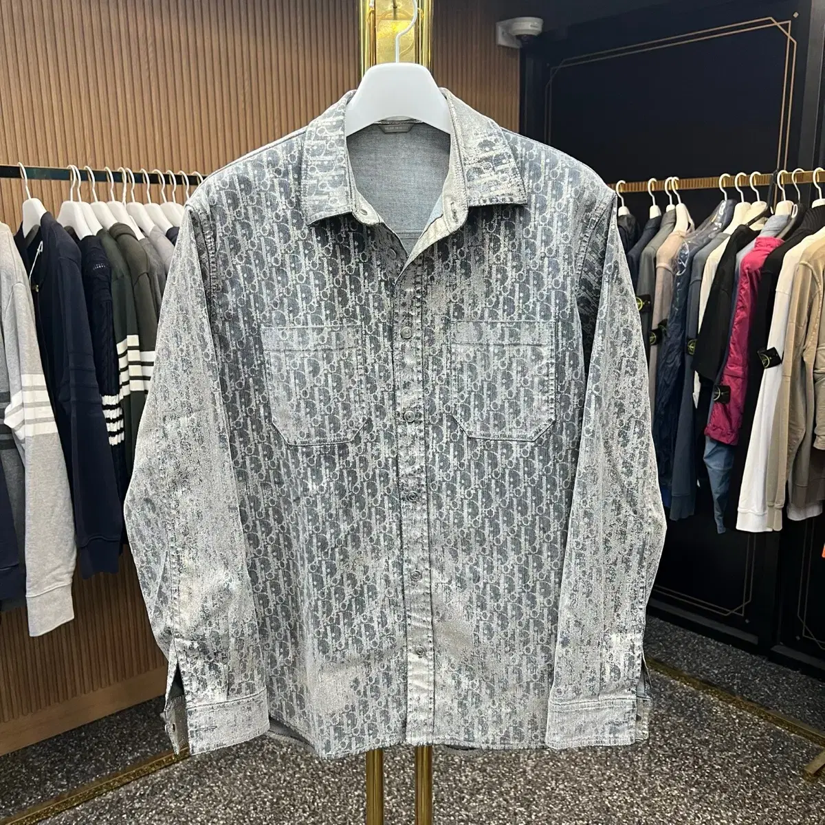 [size 40] Dior Oblique denim shirt.