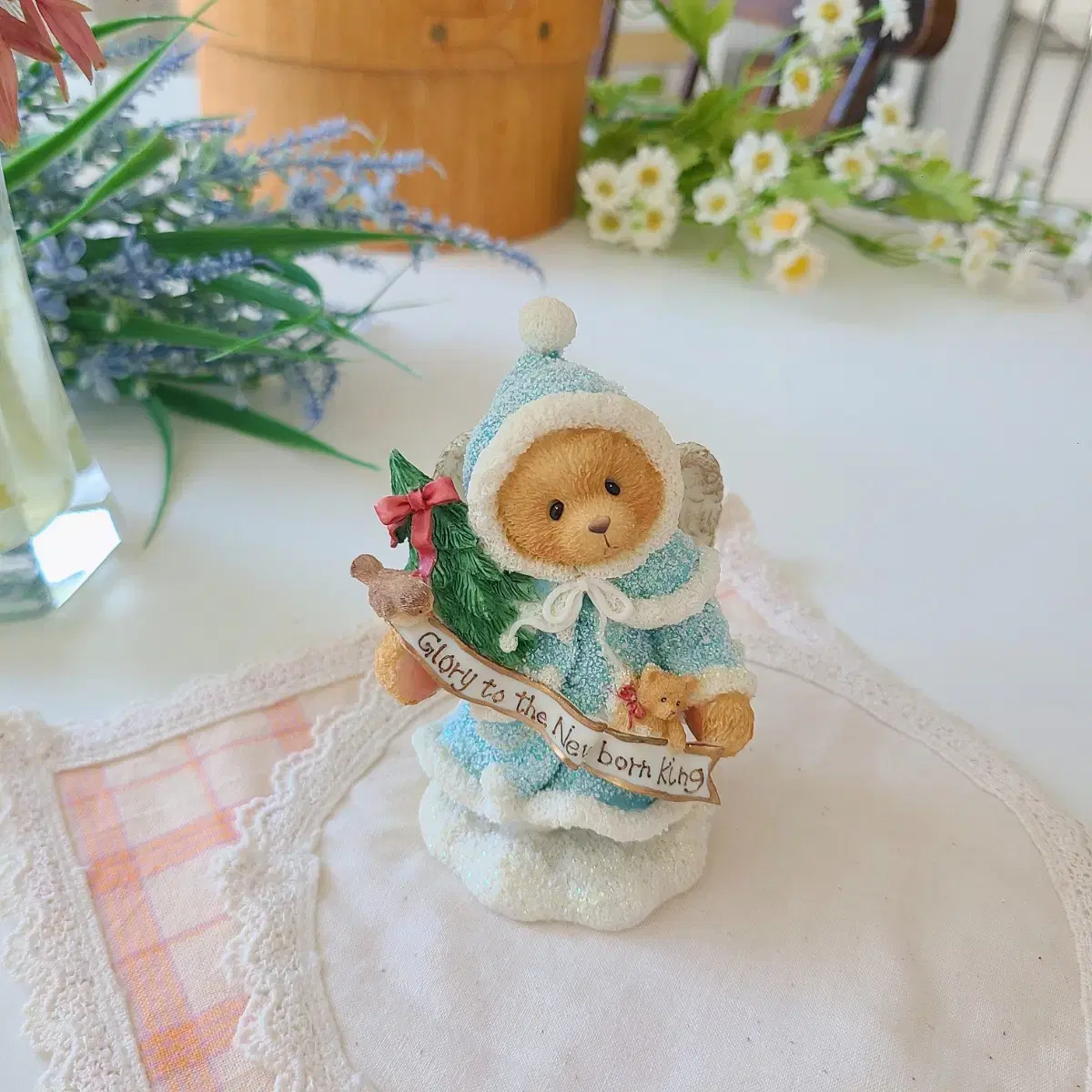 Cherry Shades Teddies Vintage Teddy Bear Figurine Antique Decorative Objects