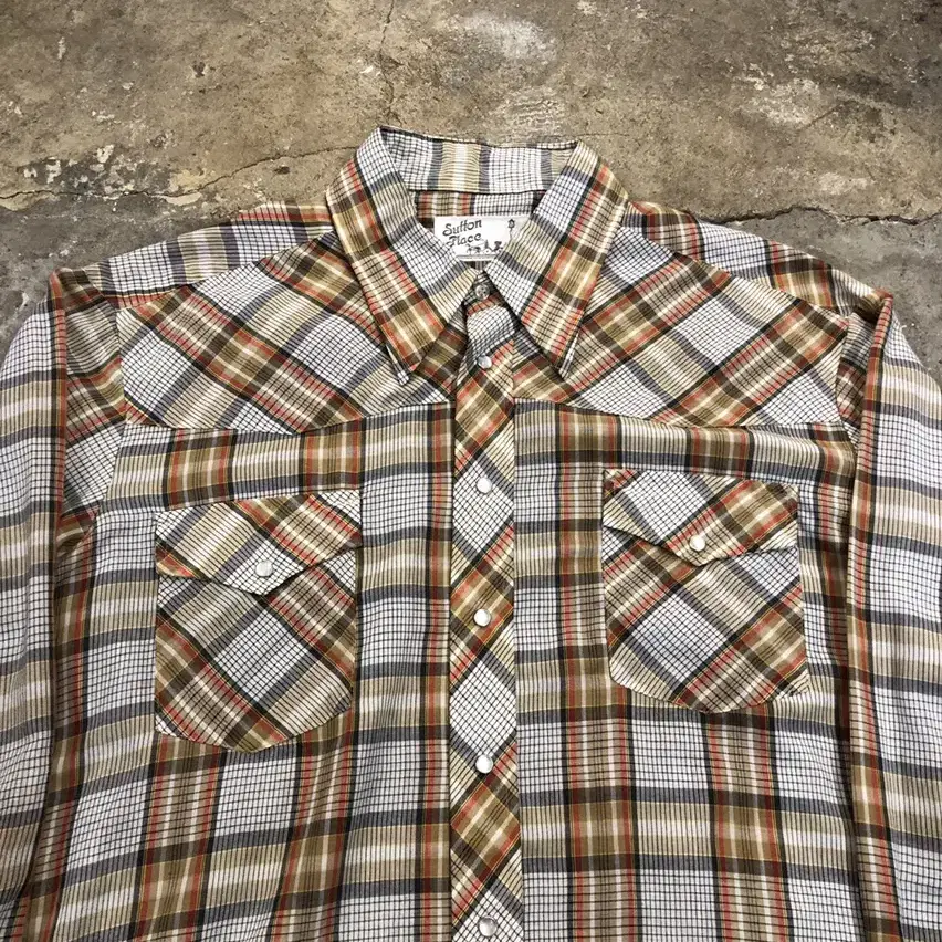 70s Sutton western shirt - L (100-1505)