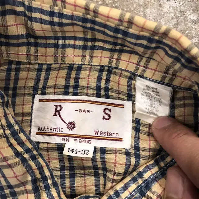 80s R bar S western shirt - S (95)