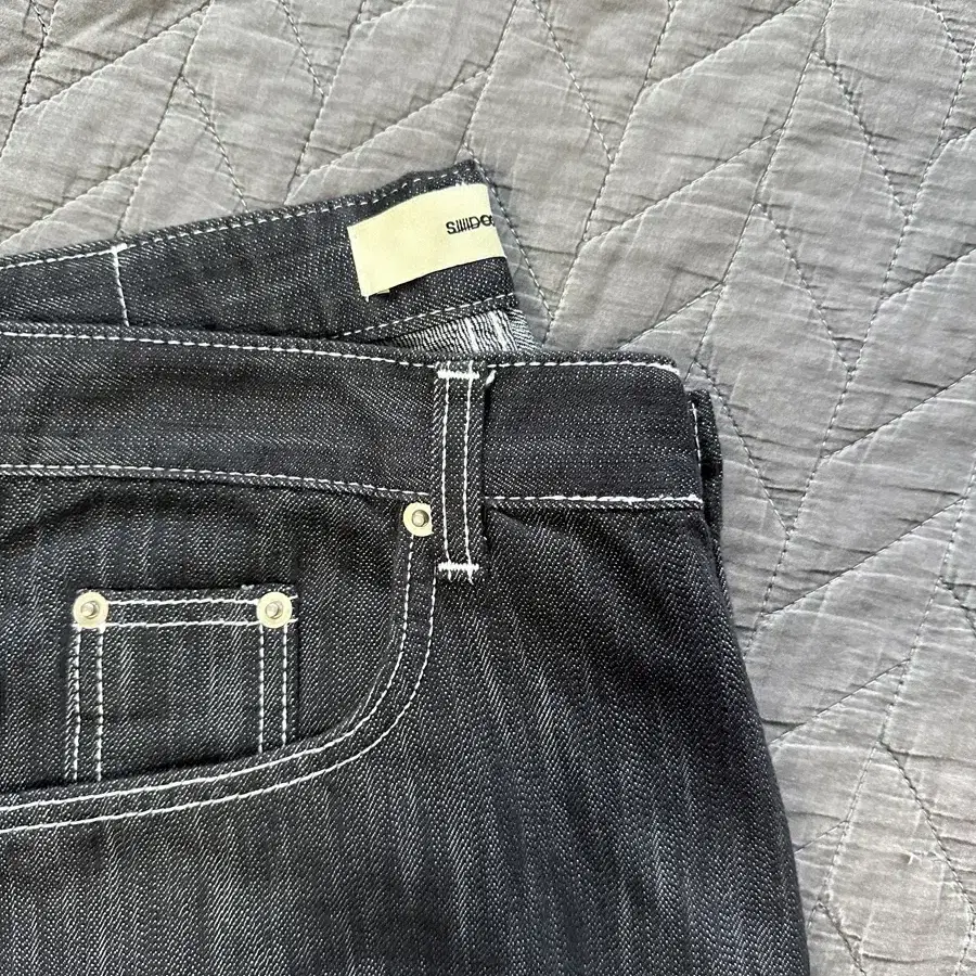 siiiido 시도 청바지 SLAB TEXTURE RAW DENIM